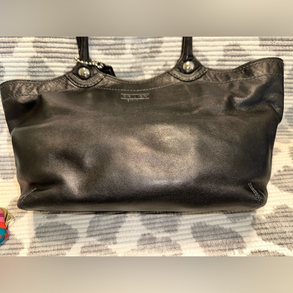 Coach Black Leather Tote Bag - Picture 9 of 15